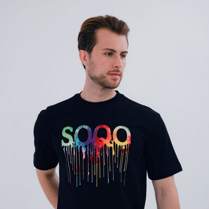 SOQO S-DRIP T-shirt - Black