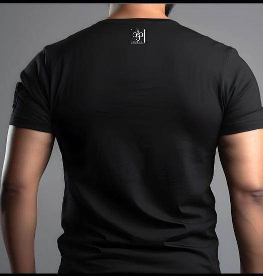 SOQO Notting Hill Carnival Graphic Tee | Black | Men | Streetwear Tee | Vibrant Patterned Letters