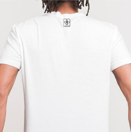 SOQO Notting Hill Carnival Graphic Tee | White|Men Streetwear Tee | Vibrant Patterned Letters